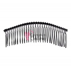 Pieptene din metal BT014 Negru pentru decor par sau Voal de Mireasa